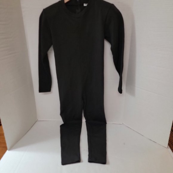 Soft Touch Softouch by Susan Fixel 1 Black Piece Body Long Suit Jumpsuit Vintage - Picture 4 of 11